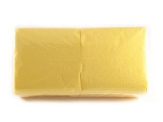 Салфетки Lenek, 24x24 см, 400 шт., светло-жёлтые