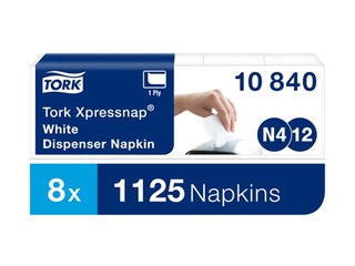 Napkins Tork Xpressnap N4, 1 ply, white