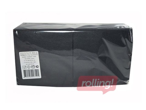 Salvetes Lenek, 24 x 24 cm, 400 gab., 1 kārta, melnas