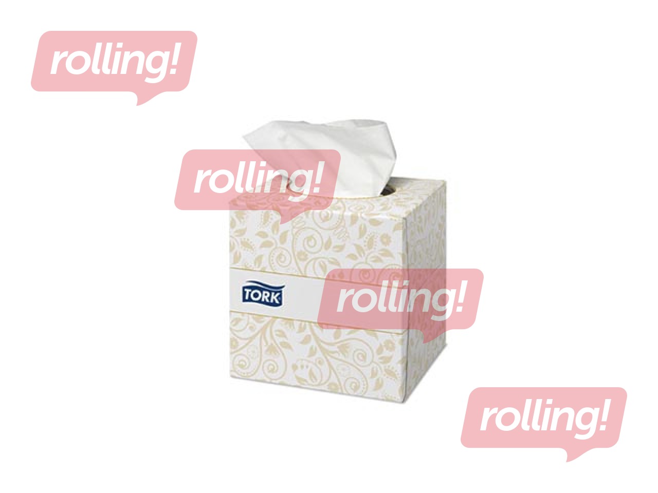 Kosmeetilised salvrätikud Tork Premium Cube, 1 pakk, 2 kihti, valge