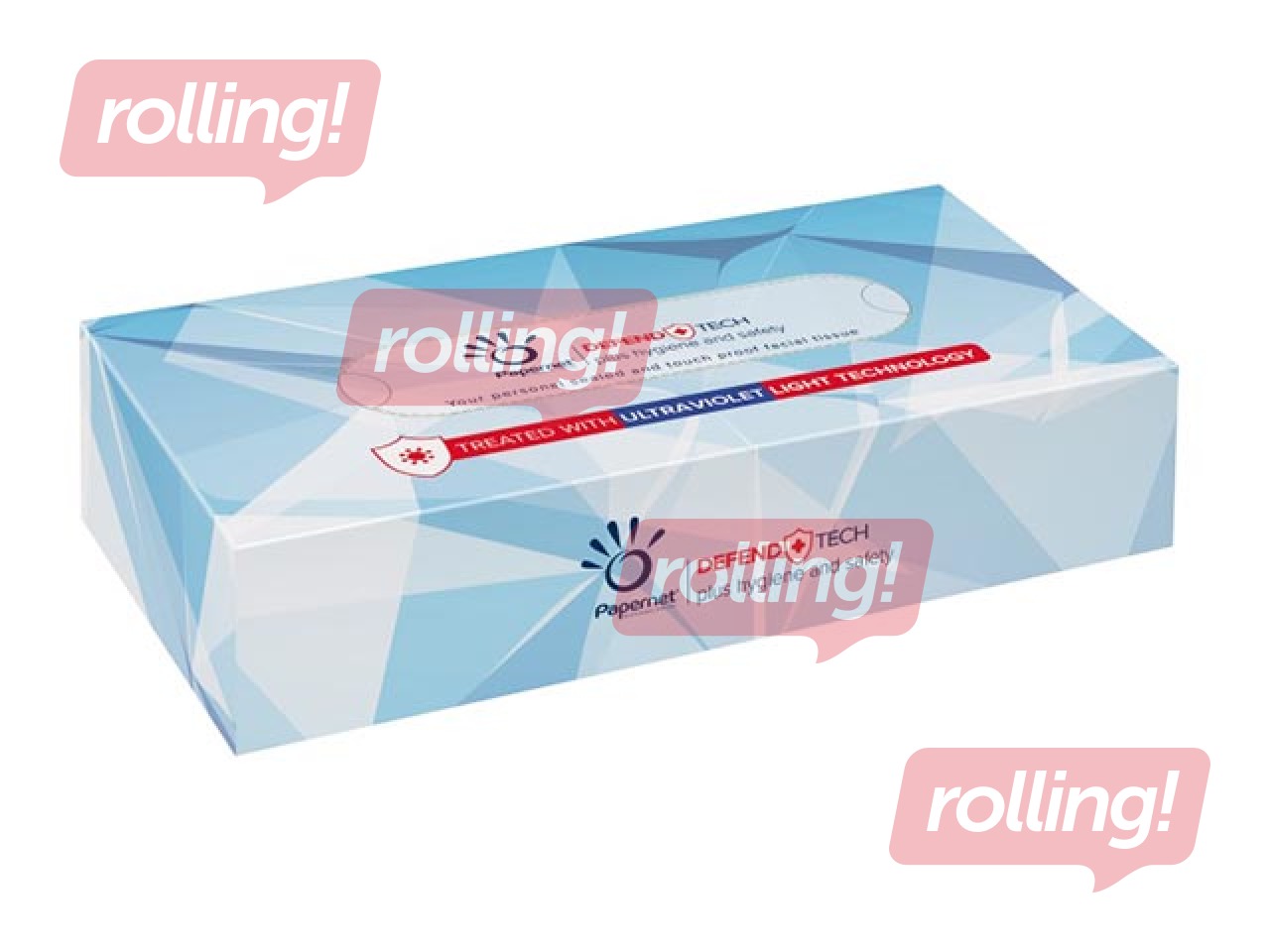 Салфетки косметические Papernet Defend Tech, 100 шт.