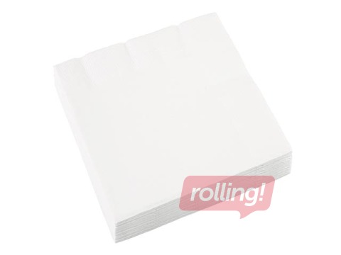 Napkins Lenek, 24 x 24 cm, 400 pcs, 1 ply, white