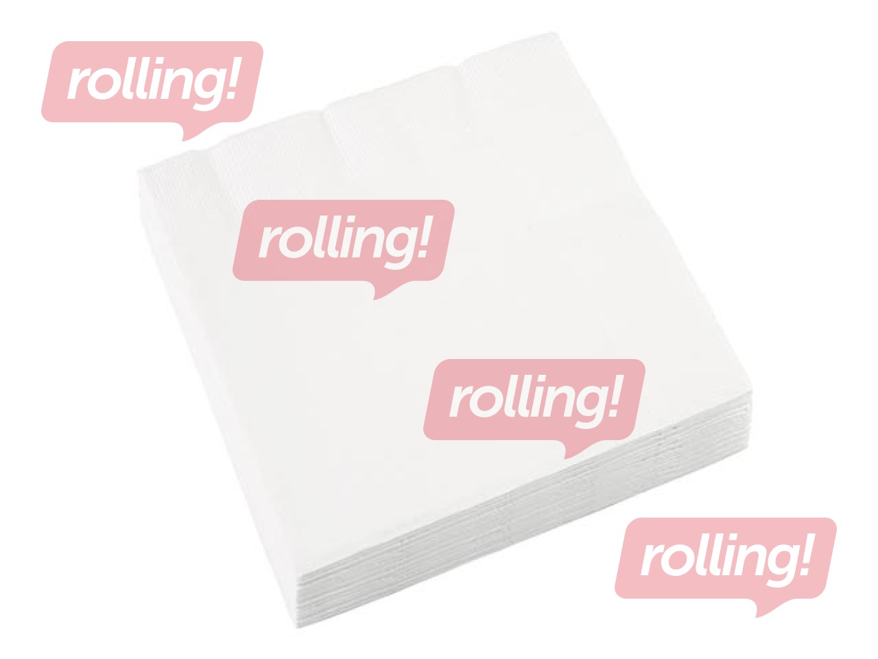 Napkins Lenek, 24 x 24 cm, 400 pcs, 1 ply, white