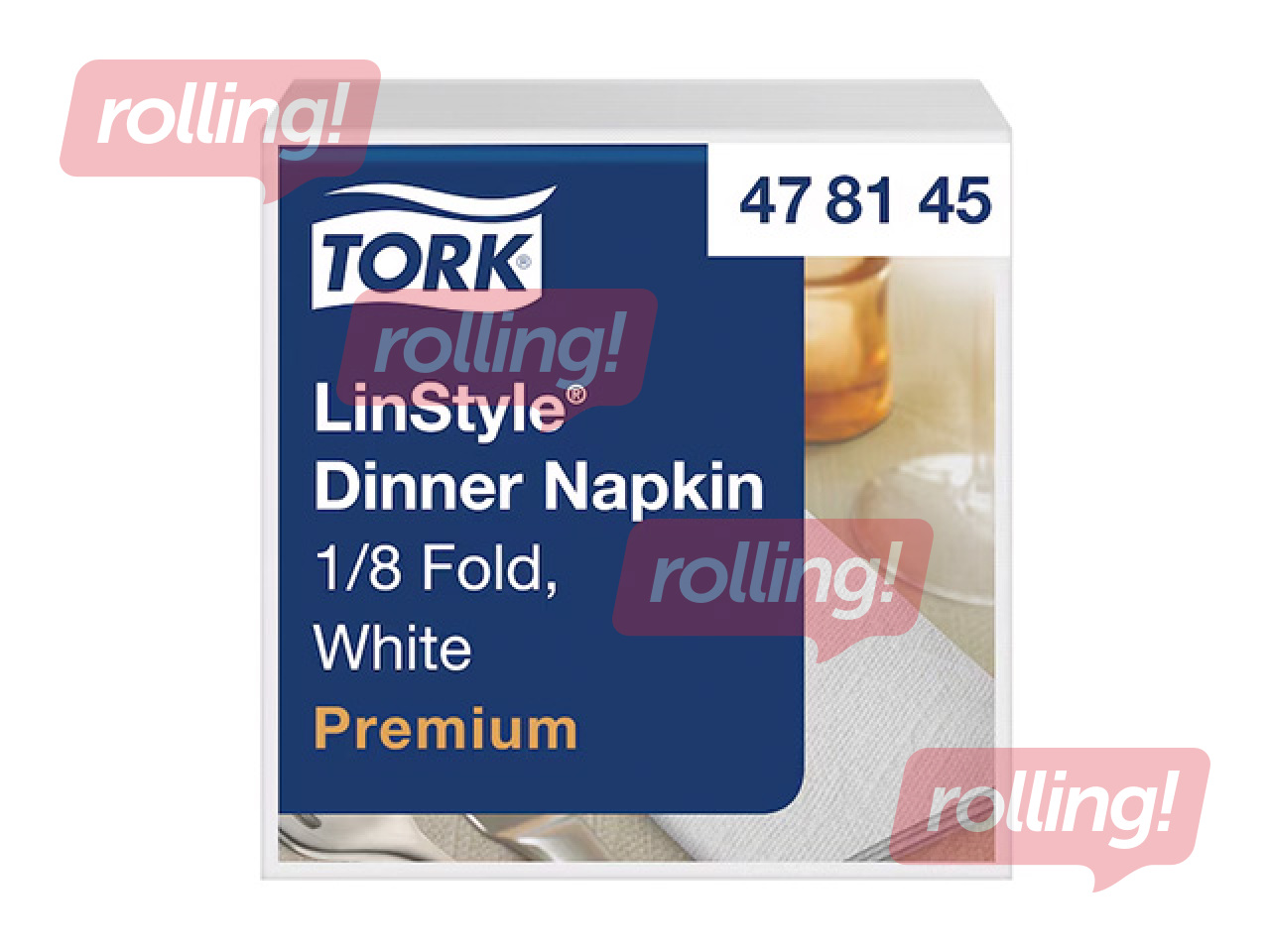 Napkins Tork Premium LinStyle, white, 50 pcs.