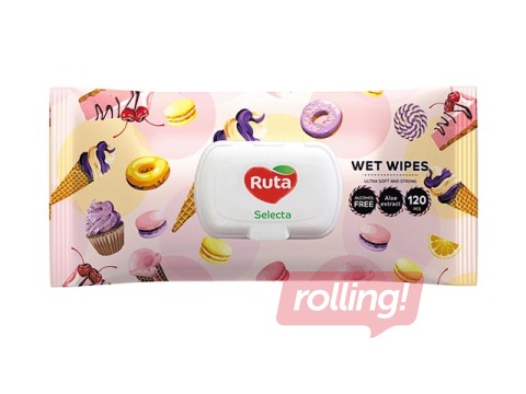 Mitrās salvetes Ruta Selecta, 120 gab.