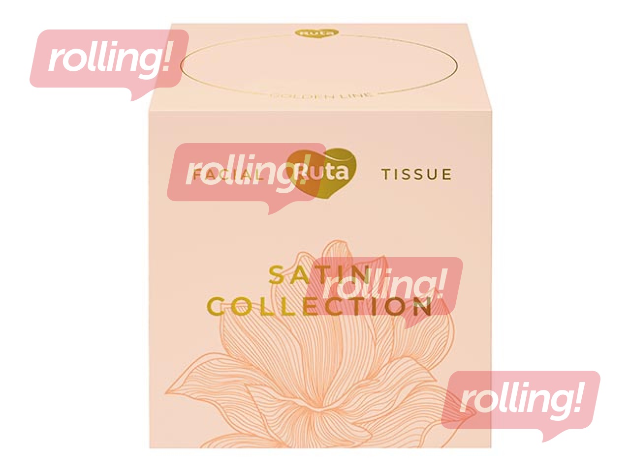 Kosmētiskās salvetes Ruta Satin Collection, 2 kārtas, 80 gab.