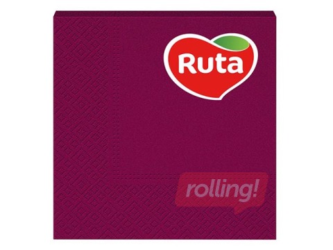 Салфетки Ruta 33x33см, 20 шт, бордовые