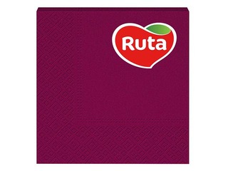 Salvetes Ruta 33x33cm, 20 gab, bordo