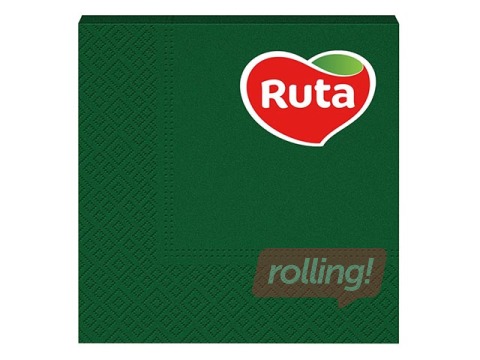 Салфетки Ruta 33x33см, 20 шт, темно-зеленый