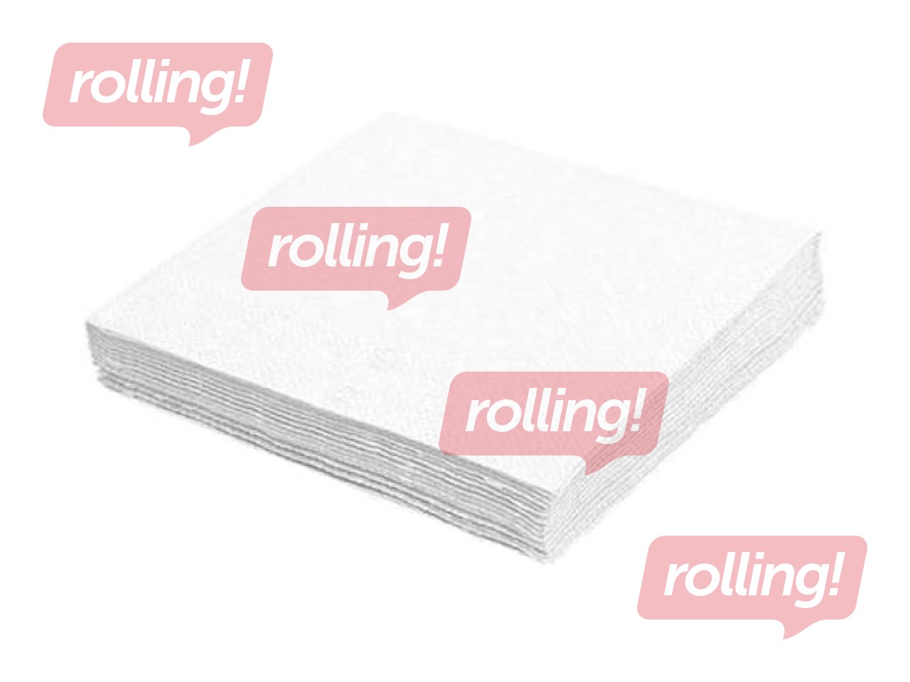 Table napkins, single-layer, white, 33x33cm