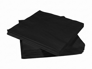 Napkins Lenek, black, 2-ply, 33x33cm, 250pcs