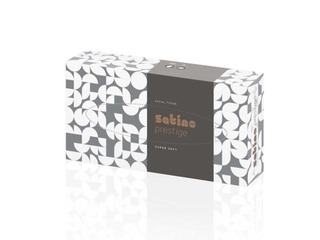 Косметические салфетки Satino Prestige, белые, 2 слоя, 100 салфеток