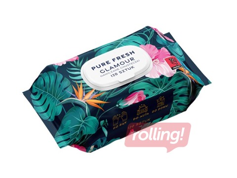 Mitrās salvetes Naturelle Pure Fresh Glamour, 120 gab.