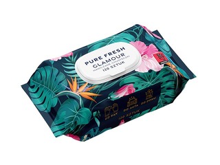 Mitrās salvetes Naturelle Pure Fresh Glamour, 120 gab.