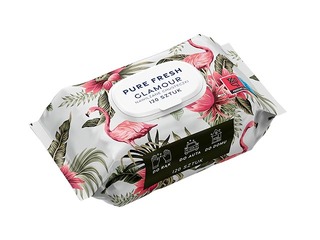 Mitrās salvetes Naturelle Pure Fresh Glamour, 120 gab.