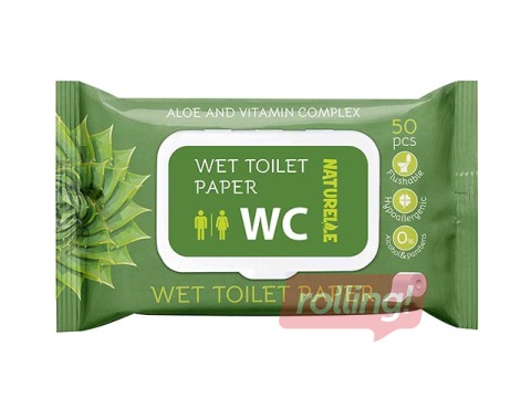 Mitrais tualetes papīrs, Naturelle, ar alveju un vitamīnu kompleksu, 50 gab.