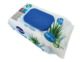 Niisked salvrätikud Sleepy, Aloe Vera, 120 tk.