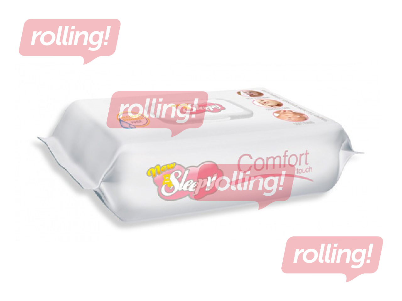 Niisked salvrätikud New Sleepy, Mix, 64 tk.