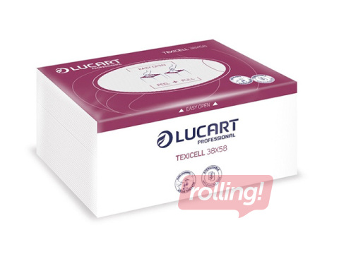 Wipes Lucart, Texicell, reusable, white, 38×58cm, 96pcs