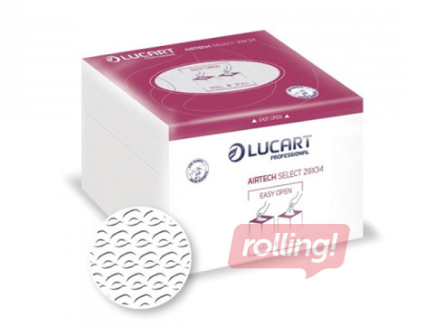 Salvetes Lucart Airtech Select, atkārtoti lietojamas, baltas, 29×34cm, 40 loksnes, 1 paciņa