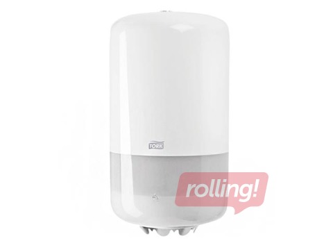 Papīra dvieļu ruļļos turētājs Tork M1, plastikāta, balts