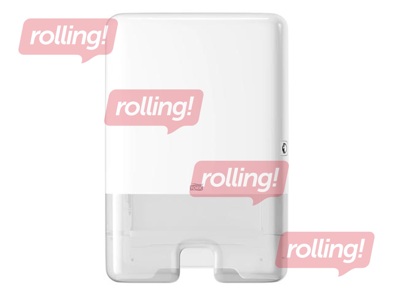 Papīra dvieļu loksnēs turētājs Tork Multifold H2, plastikāta, balts