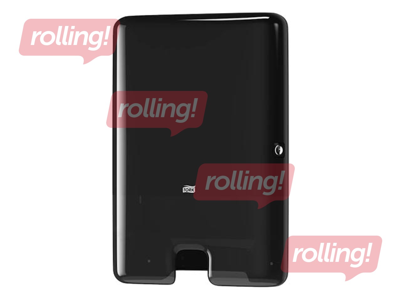 Papīra dvieļu loksnēs turētājs Tork Multifold H2, plastikāta, melns