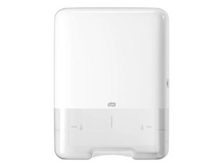 Papīra dvieļu loksnēs turētājs Tork Singlefold H3, plastikāta, balts