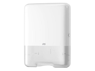 Papīra dvieļu loksnēs turētājs Tork Singlefold H3, plastikāta, balts