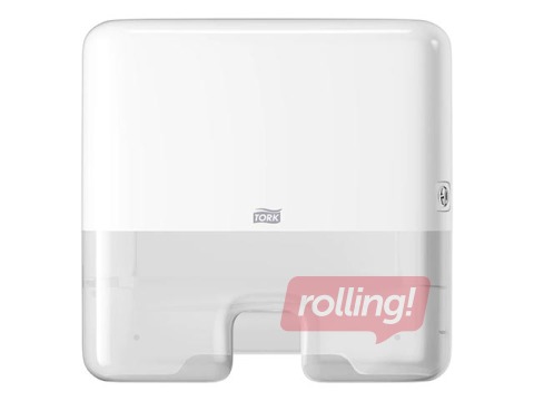 Papīra dvieļu loksnēs turētājs Tork Multifold Mini H2, plastikāta, balts