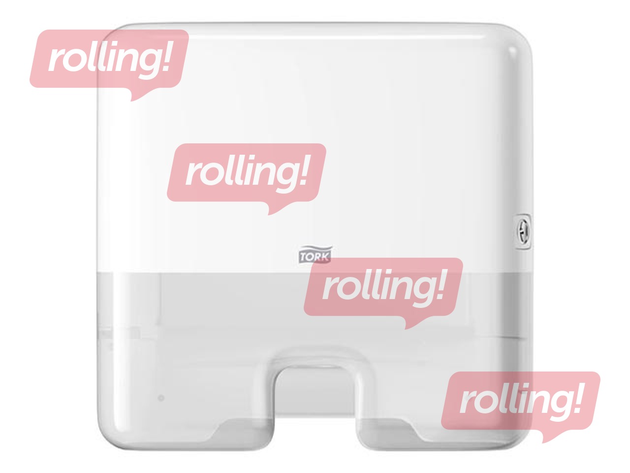 Papīra dvieļu loksnēs turētājs Tork Multifold Mini H2, plastikāta, balts