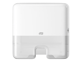Papīra dvieļu loksnēs turētājs Tork Multifold Mini H2, plastikāta, balts