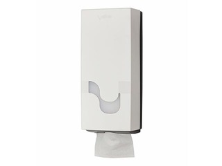 Toilet Paper Dispenser Celtex Megamini, plastic, white