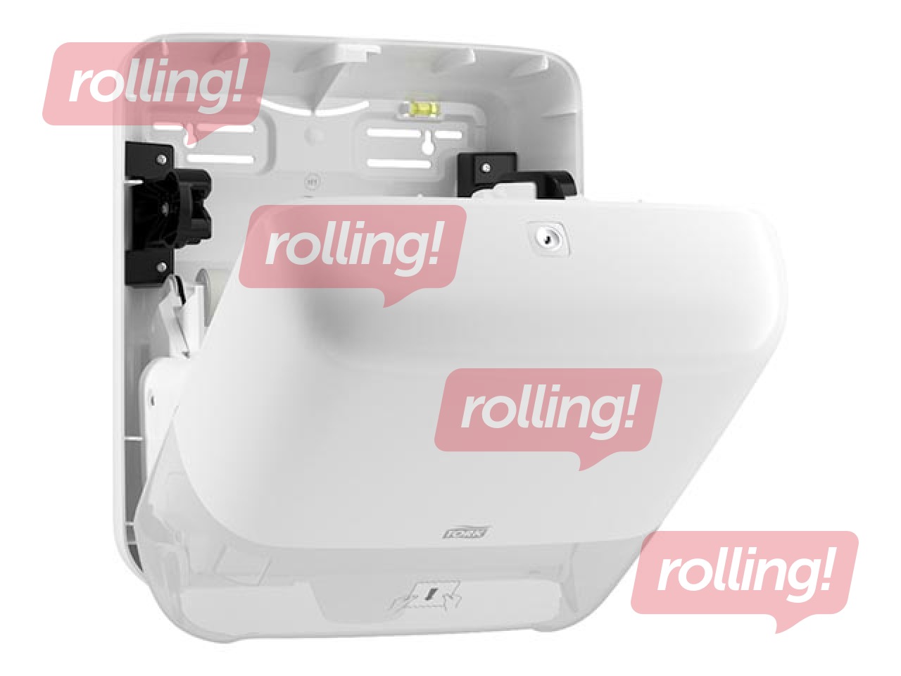 Papīra dvieļu ruļļos turētājs Tork Matic H1, plastmasas, balts