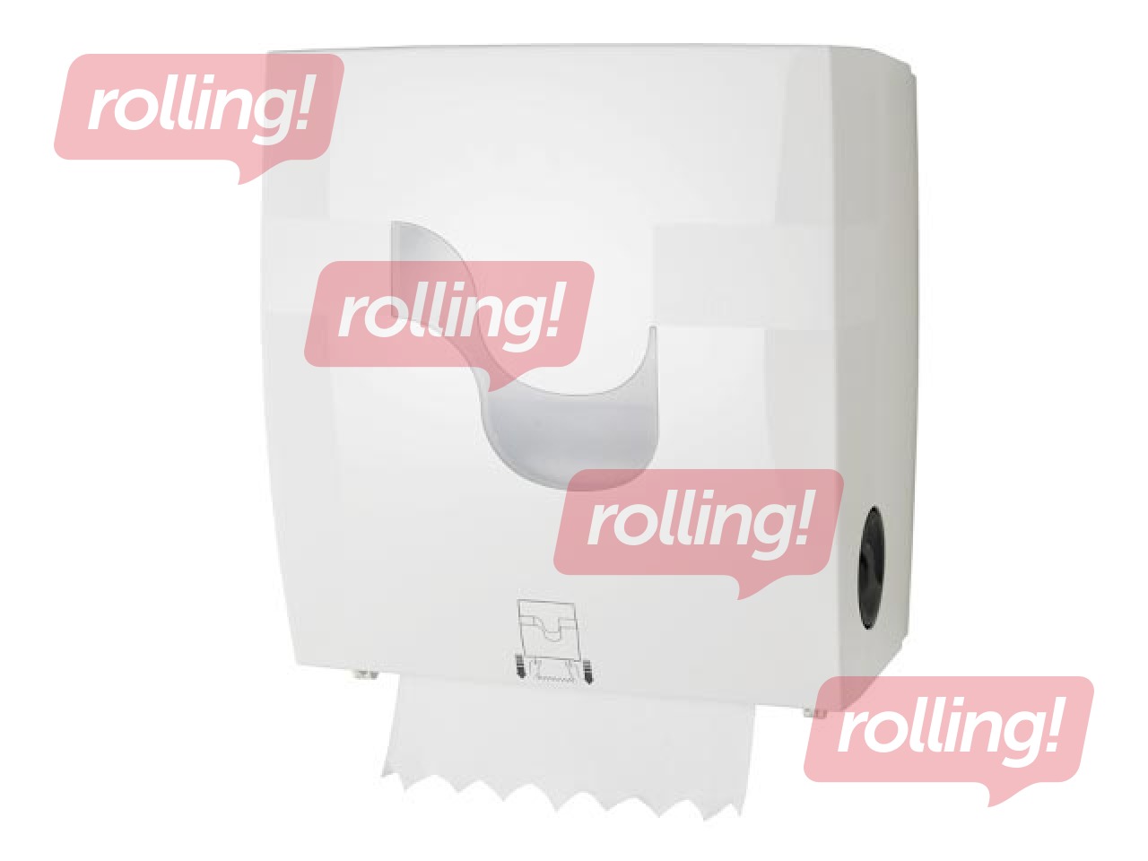 Papīra dvieļu ruļļos turētājs Celtex Formatic System, balts