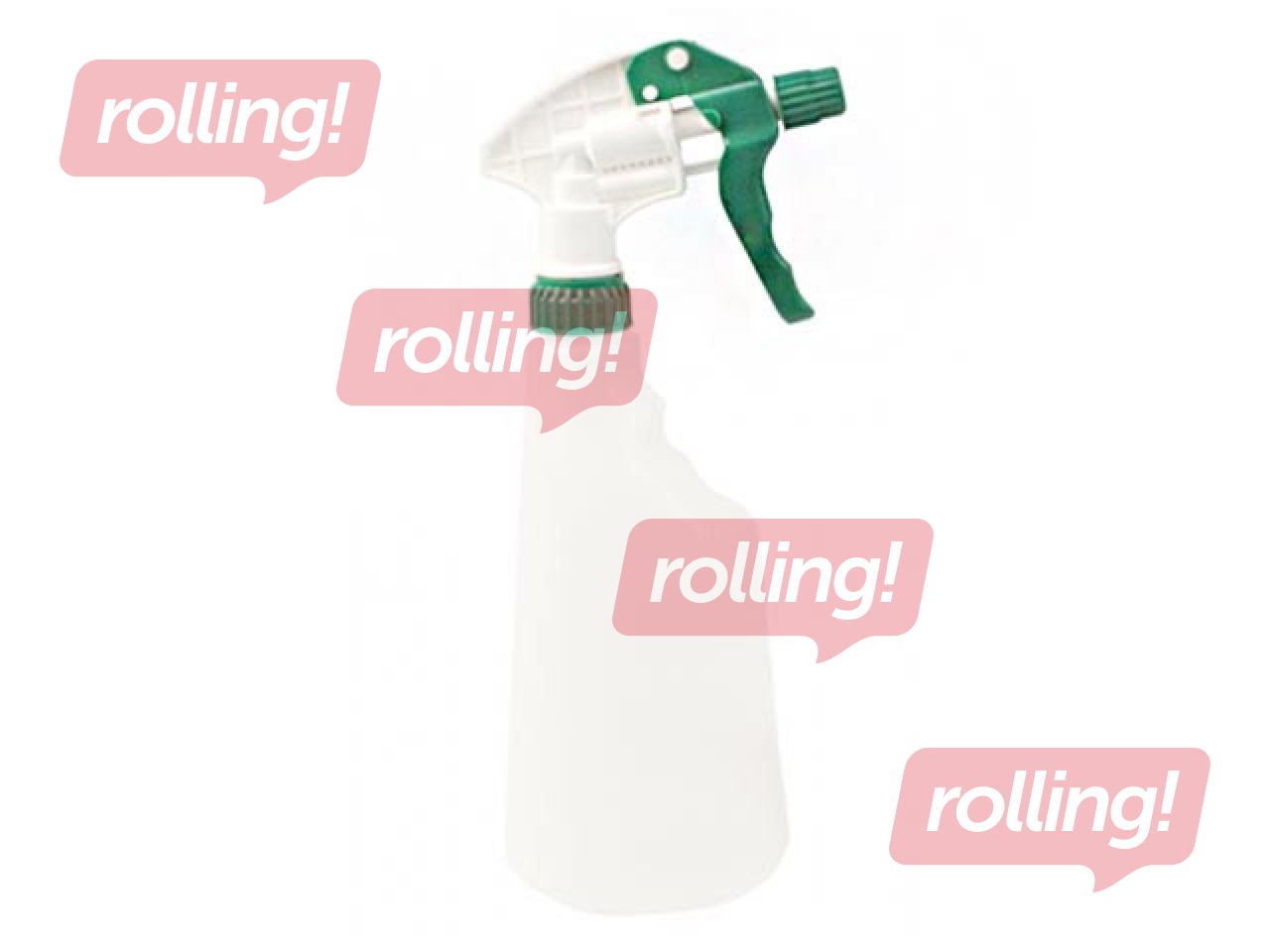 Uzpildes pudele HygienTeknik ar izsmidzinātāju, zaļa, 600ml