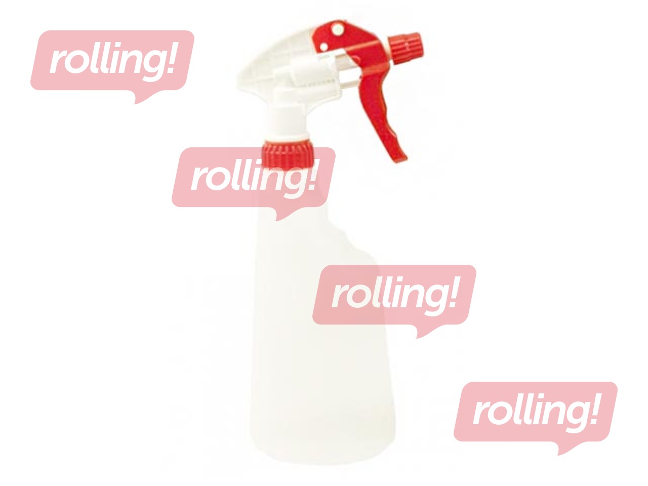 Uzpildes pudele HygienTeknik ar izsmidzinātāju, sarkana, 600ml