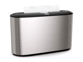 Papīra dvieļu loksnēs turētājs Tork, Xpress Countertop, Multifold H2, metāla, plastikāta