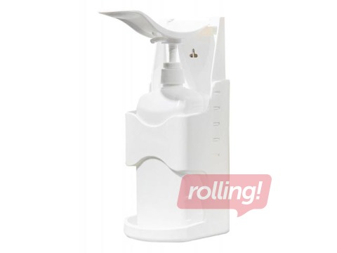 Dezinfekcijas līdzekļa turētājs Karex, ar elkoņa sistēmu, 1l