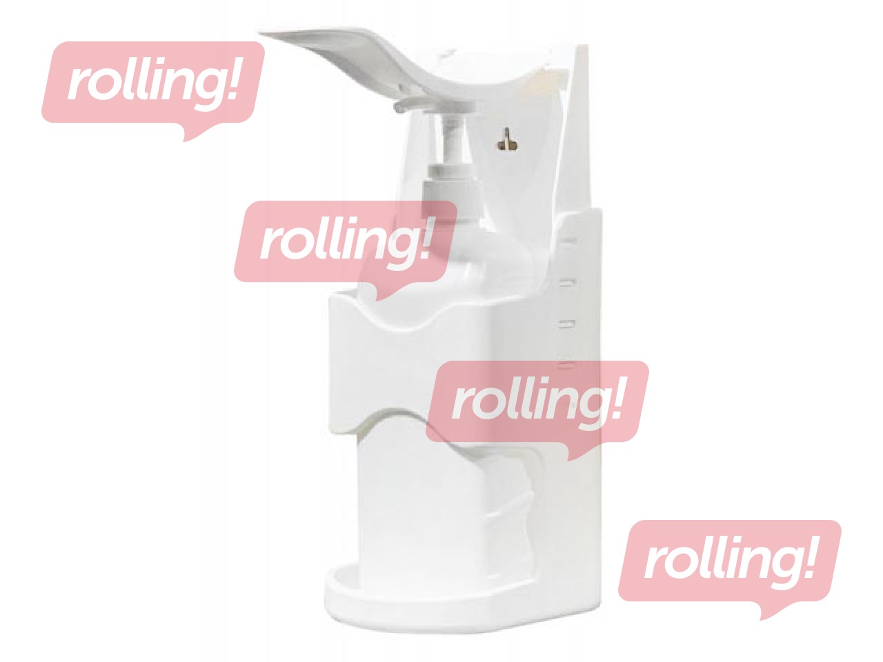 Dezinfekcijas līdzekļa turētājs Karex, ar elkoņa sistēmu, 1l