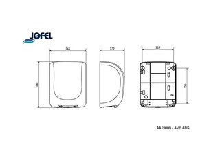 Elektriskais roku žāvētājs JOFEL AVE, Hepa filtrs, ABS, balts, 1400W