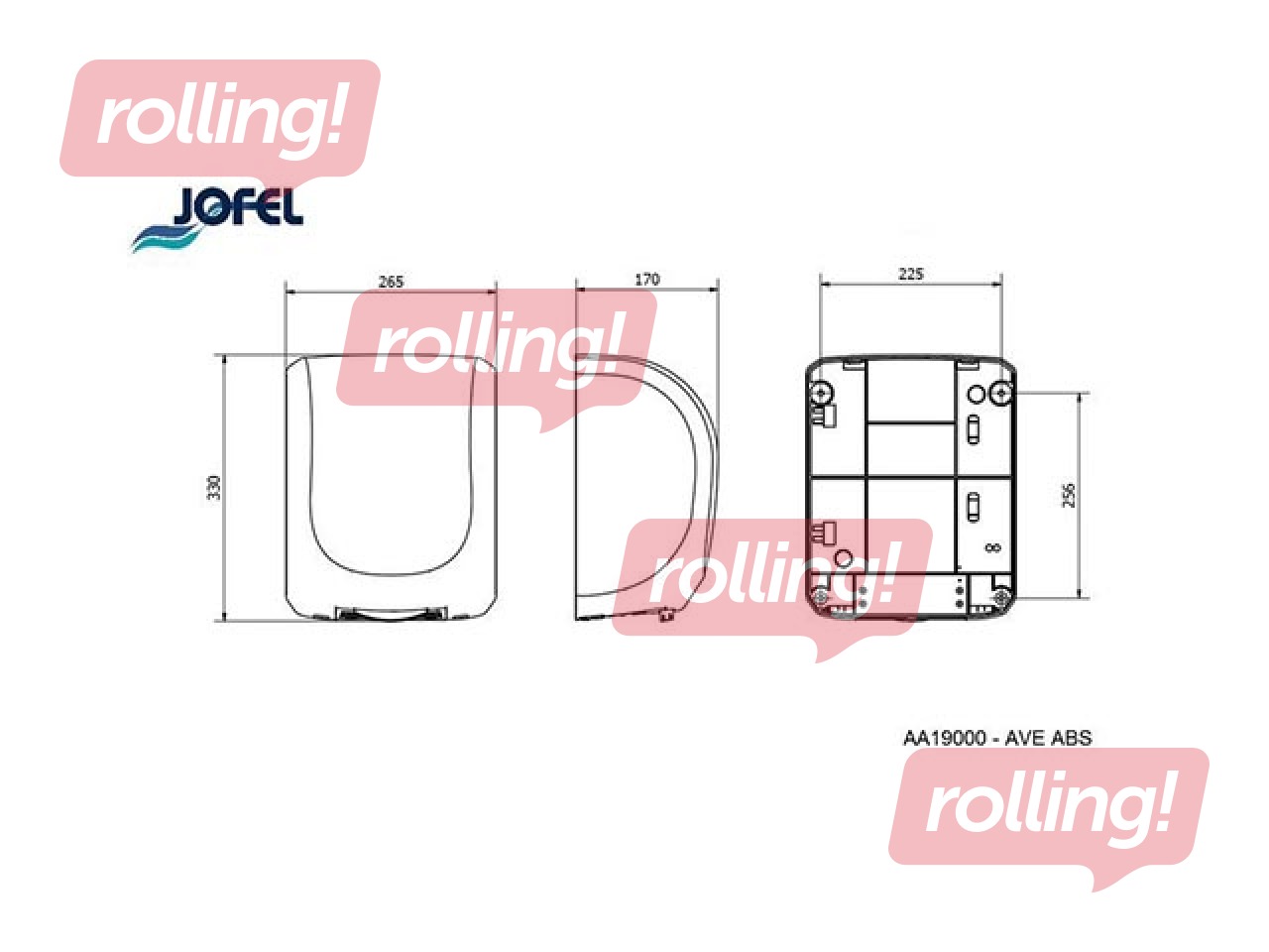 Elektriskais roku žāvētājs JOFEL AVE, Hepa filtrs, ABS, balts, 1400W