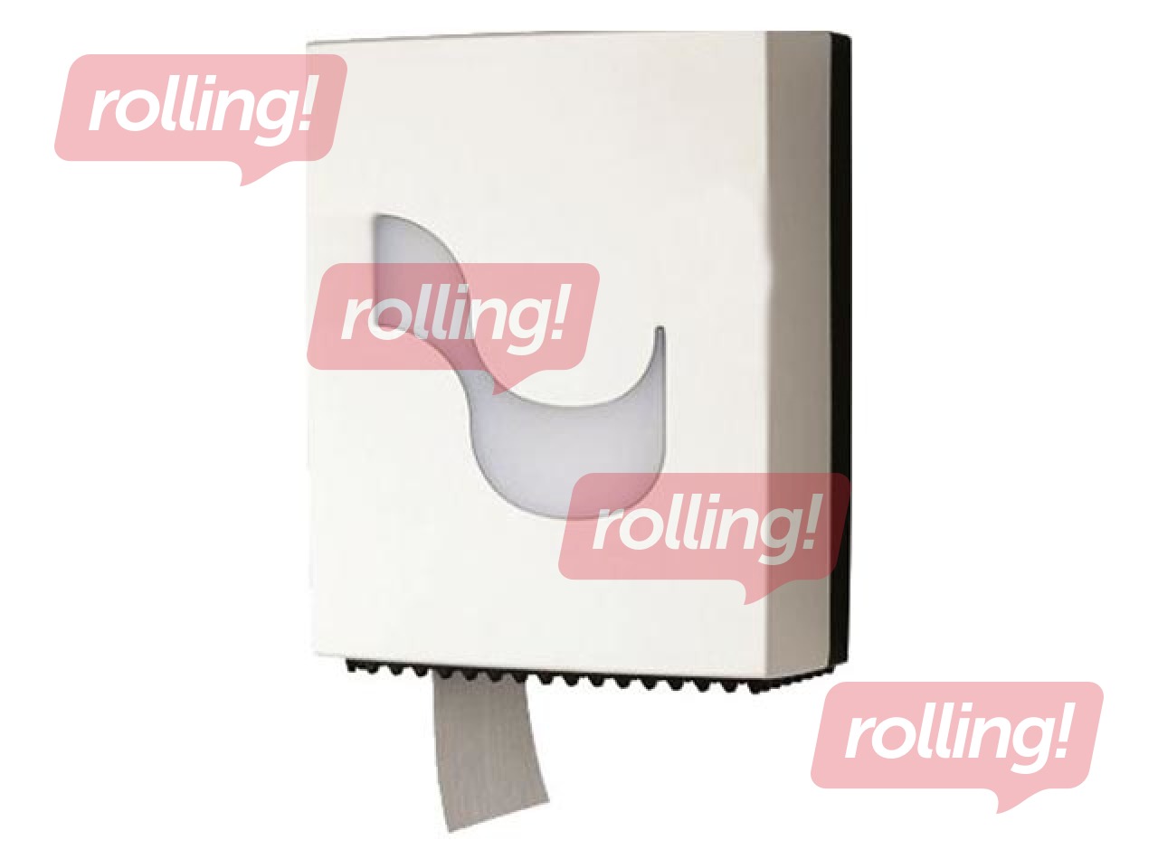 Tualetes papīra ruļļos turētājs Celtex Mini, plastikāta, balts