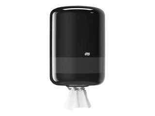 Papīra dvieļu ruļļos turētājs Tork M2, plastikāta, melns