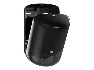 Papīra dvieļu ruļļos turētājs Tork M2, plastikāta, melns