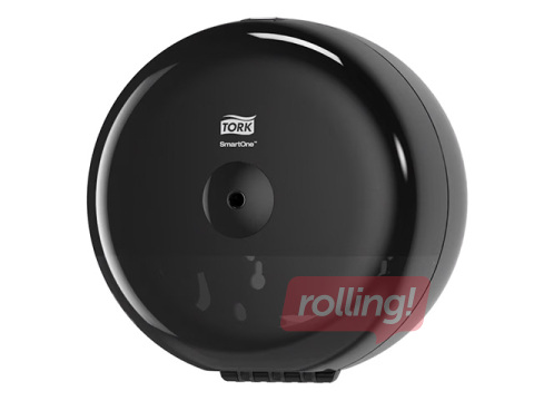 Tualetes papīra ruļļos turētājs Tork Smart One Mini, T9, plastikāta, melns