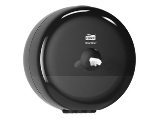 Tualetes papīra ruļļos turētājs Tork Smart One Mini, T9, plastikāta, melns