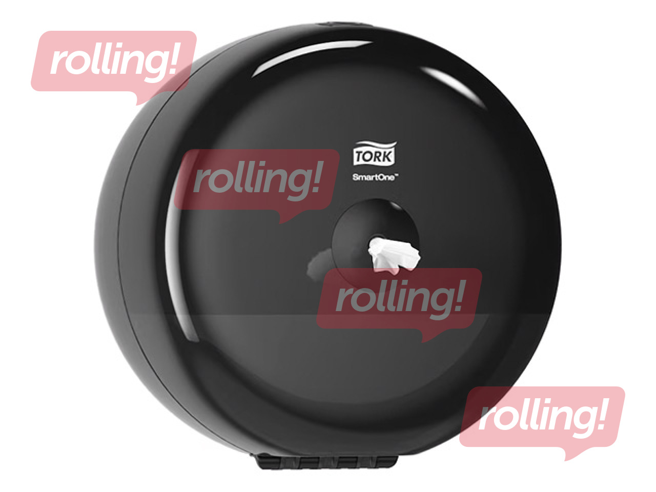 Tualetes papīra ruļļos turētājs Tork Smart One Mini, T9, plastikāta, melns