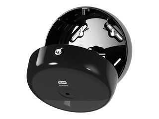 Tualetes papīra ruļļos turētājs Tork Smart One Mini, T9, plastikāta, melns