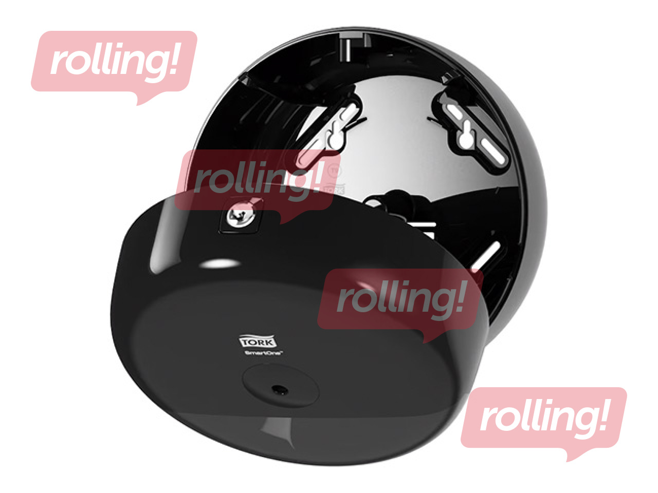 Tualetes papīra ruļļos turētājs Tork Smart One Mini, T9, plastikāta, melns